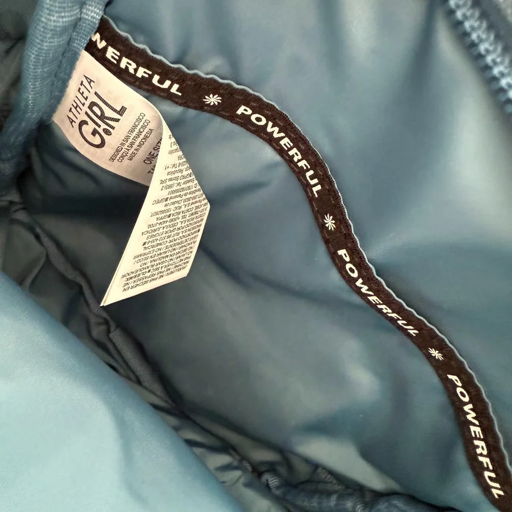 Athleta Girl Power Up Mini Small Backpack Teal Kids Zipper School Travel‎ Bag